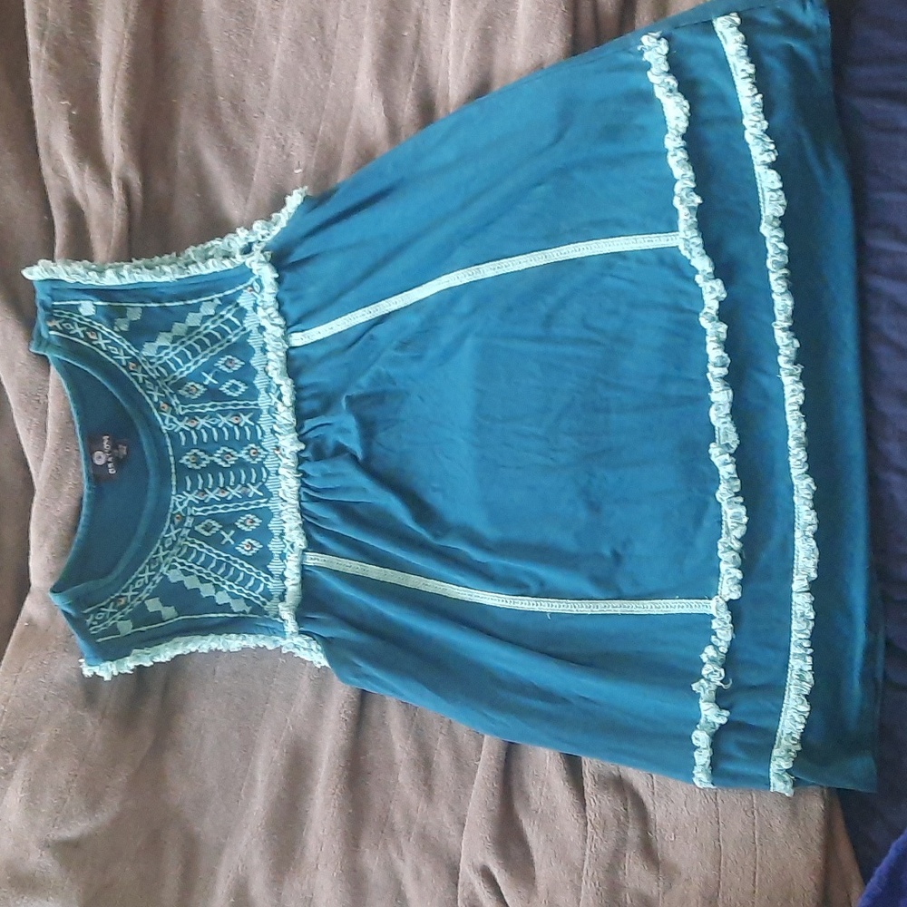 Teal tank top